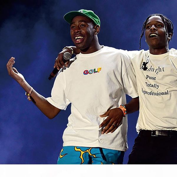 

golf wang multi color 3d tee fashion casual simple solid short sleeve men women street skateboard t shirt hflstx260, White;black