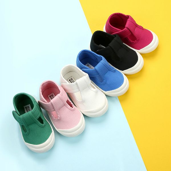 

2020 new spring summer toddler canvas girl's shallow mouth children cloth shoes for boy 1-6 years infant white, Black