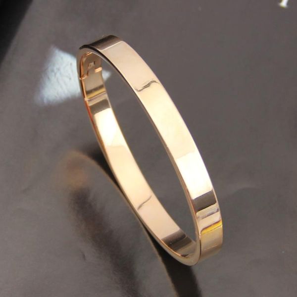 

men's women's stainless steel lover love polished bracelet wristband, Black