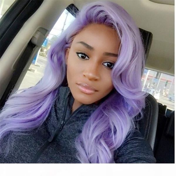 

ombre wigs two tone natural black ombre purple long silky lace front wigs heat resistant synthetic lace front wig