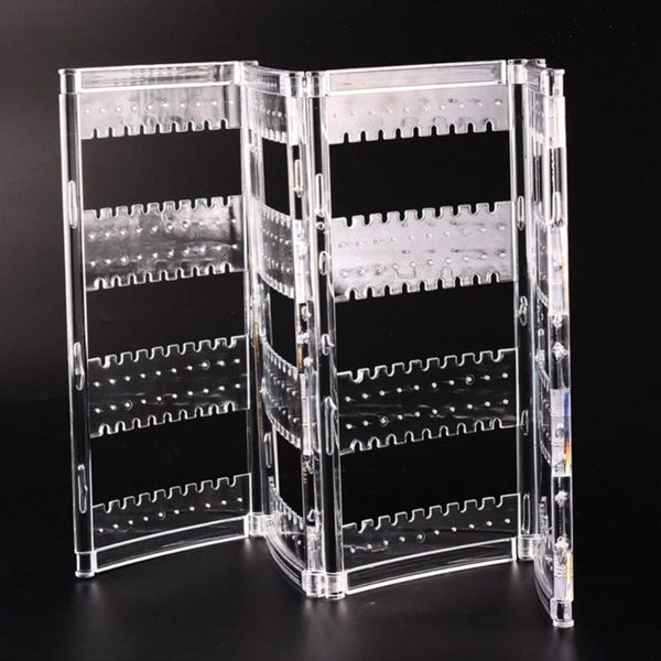 

1 шт. серьги ушные шпильки ожерелье дисплей стойки многофункциональный складной экран серьги ювелирные изделия подставка подставка, Pink;blue