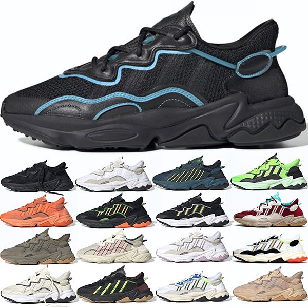 

ozweego men women running shoes pride 3m reflective halloween neon green tones mens womens trainers sports sneakers drop shipping