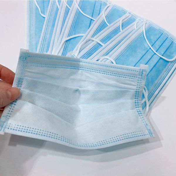 

earloop 50pcs adults disposable filter 3 ply breathable face mask