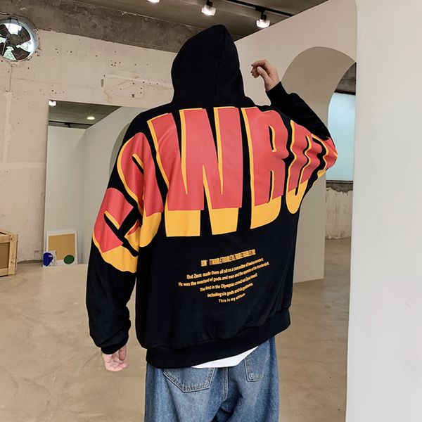 

lappster men japanese streetwear hip hop hoodies 2020 autumn korean oversized sweatshirts hooded hoodies patchwork clothing 5xl c0127, Black