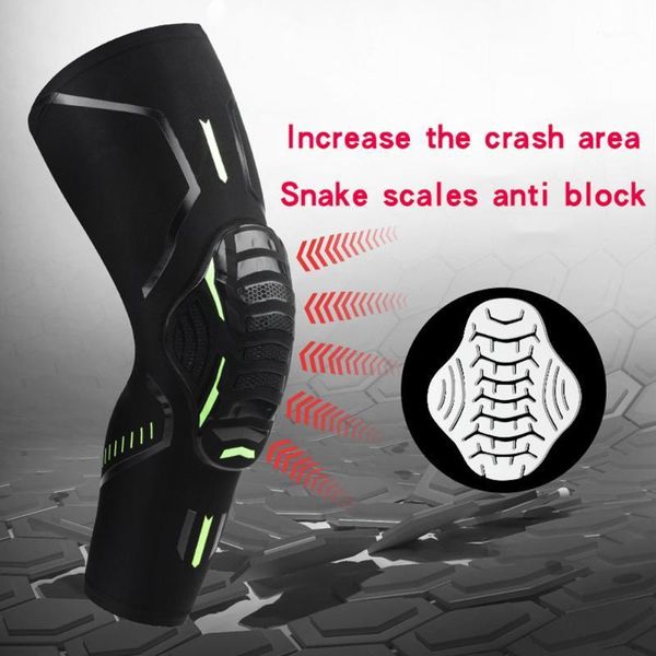 

elbow & knee pads 1pcs sports honeycomb anti-collision compression leg guards outdoor basketball football riding protective equipment1, Black;gray