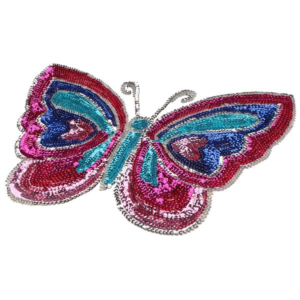

butterfly shape sequins patch embroidery applique sewing fabric embellishment decoration 39cm