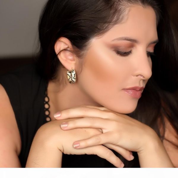 

sunsll золотые медные серьги серьги смешанные цвет кубический цирконий круг обруч серьги женские мода ювелирные изделия cobre cz brinco cepb, Golden;silver