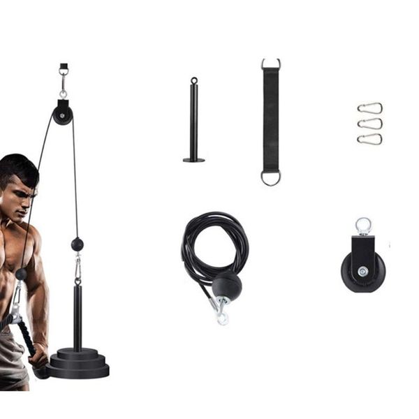 

accessories pulley rope diy high pull down arm strength triceps muscle exercises home fitness kit training attachment pulldown heavy