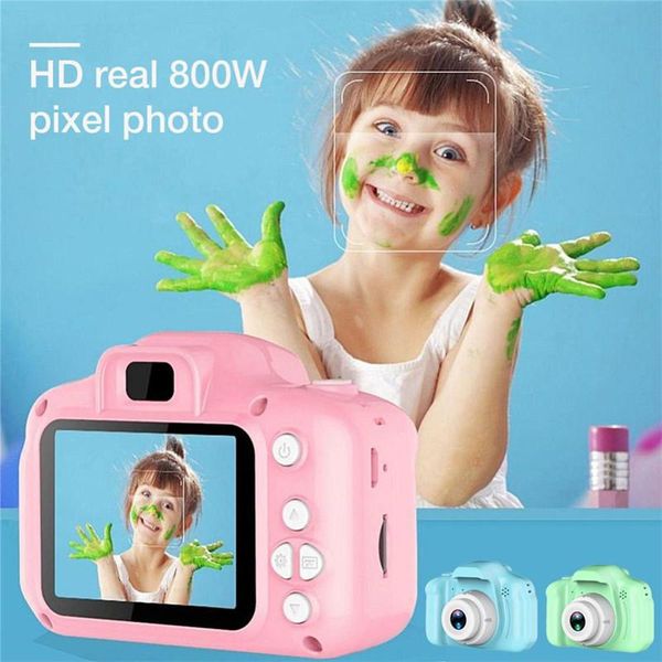 

mini cartoon camera educational toys for children 2 inch hd screen digital camera video recorder camcorder toys for kids girls