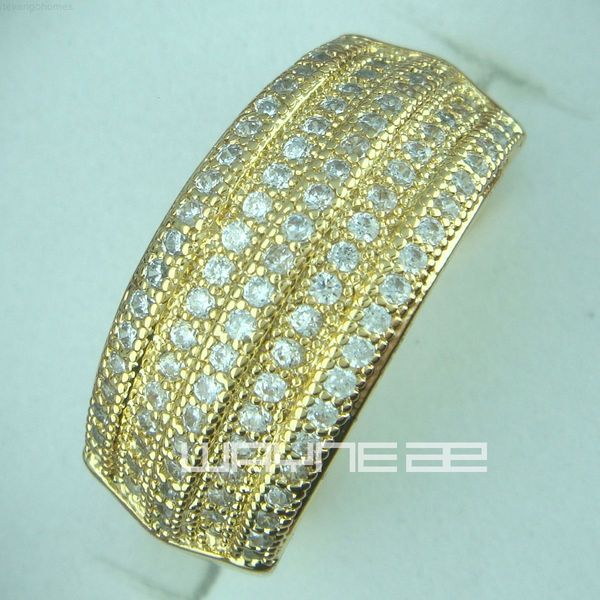 

wedding gf engagement 18ct womens solid ring gold r155 band size8-9, Silver