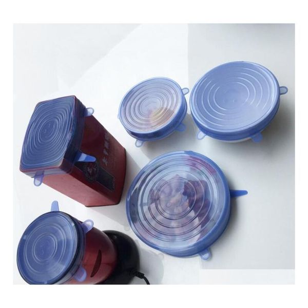 

6pcs/set universal sile suction lid-bowl pan cooking pot lid-sil stretch lids sile fruit cover pan spill lid qylvbx bwkf