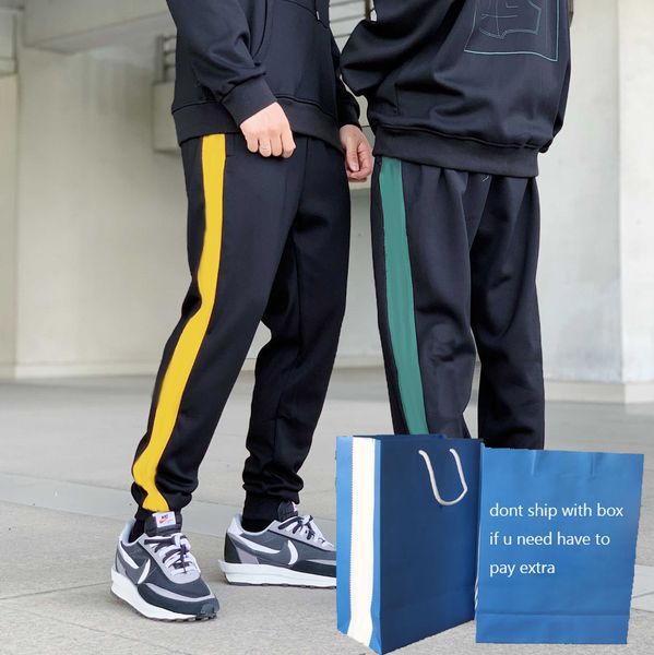 

men sport pants men's slim running training embroidery three leaves pattern moisture wicking breathable boy fitness pants, Black