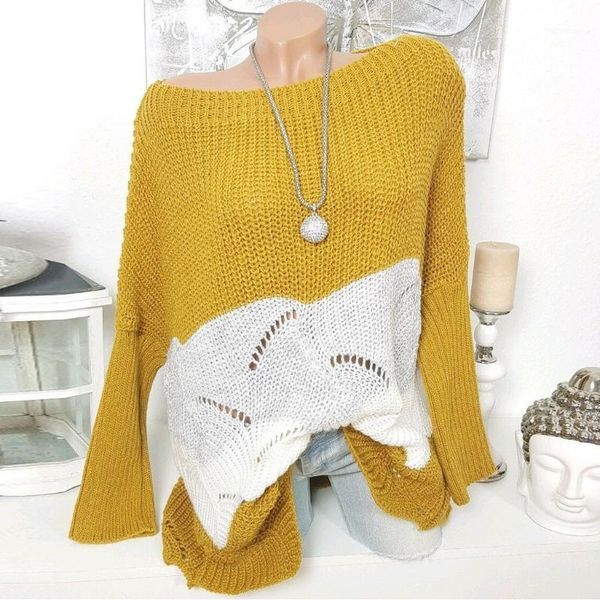 

winter women sweater casual stripe pullover o-neck knitted hollow out long sleeve ladies sweater sueter mujer invierno 20191, White;black