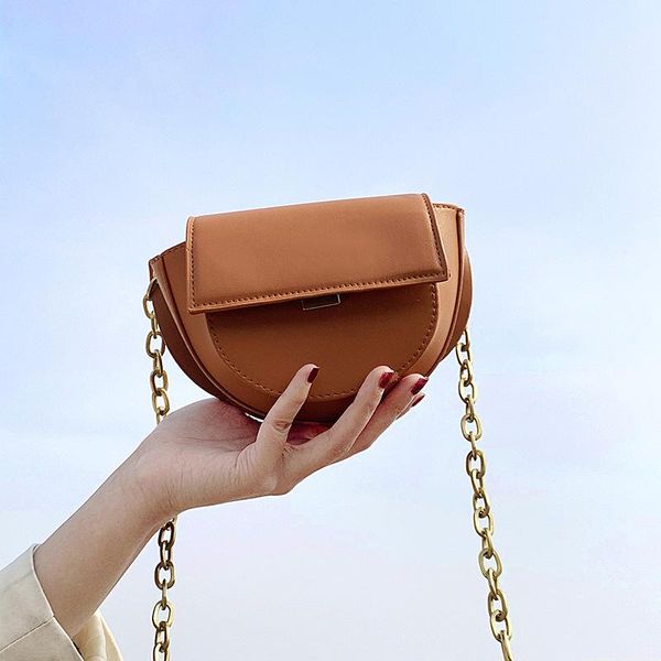 

saddle bag women's 2020 popular bag senior sense shoulder/crossbody women's net red fashion handbag