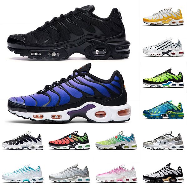 

tn plus mens womens running shoes se triple black hyper blue woraldwide oreo camo air airmax max trainers sport shoes, White;red
