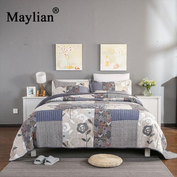 

2020 limited fashion none quality printed duvet cover bed sheet maylian quilting bedding three piece american quilts be1089