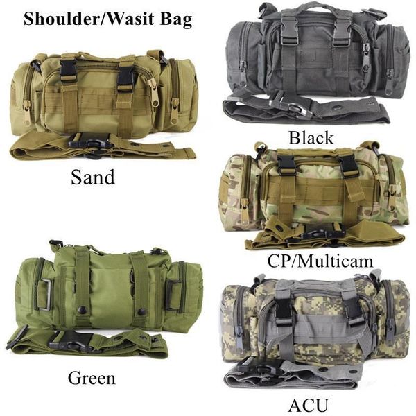 

tactical waist pack deployment bag molle camera bag camo utility pouch crossbody with shoulder strap hand carry1