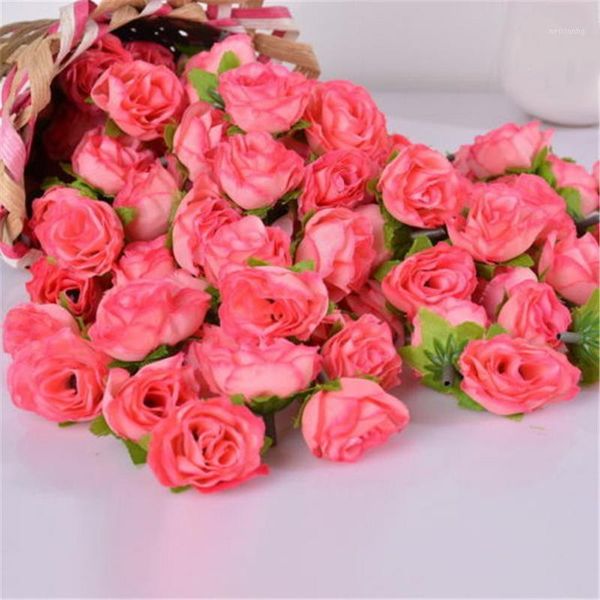 

decorative flowers & wreaths 50pcs simulation rose artificial flower wedding home furnishings diy wreath sheets handicrafts fake flowers1