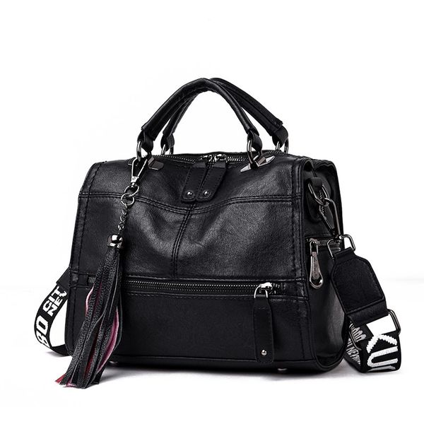 

tassel women messenger bags leather luxury handbags women crossbody bags designer ladies shoulder bags large casual tote 0928