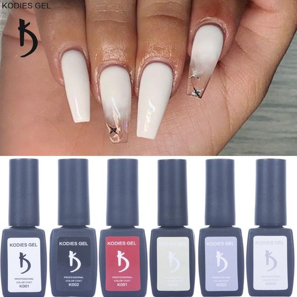 

nail gel kodies uv polish nails 8ml milky white black red gelcolor varnishes manicure painting gels all for design, Red;pink