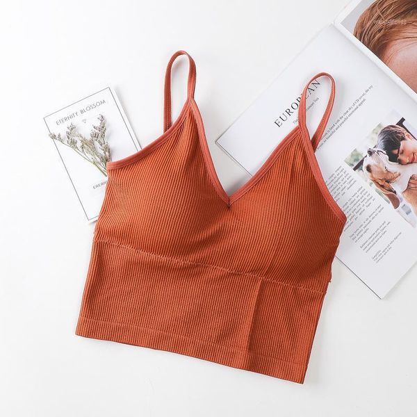 

u-shaped seamless tube bra wire camisole bras beauty back sports fitness bra underwear1, Black;white