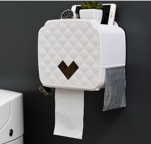 

wc toilet waterproof towel holder wall mounted roll paper stand case tube storage box bathroom accessories ju0356