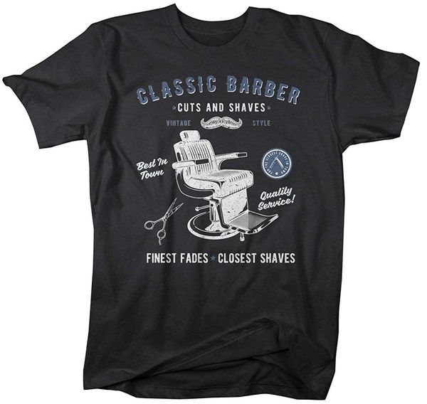 

мужчины's vintage barber классический стрижки новый бренд одежды o шеи короткие рукава мальчик смешные поговорки спорта толстовка с капюшоно