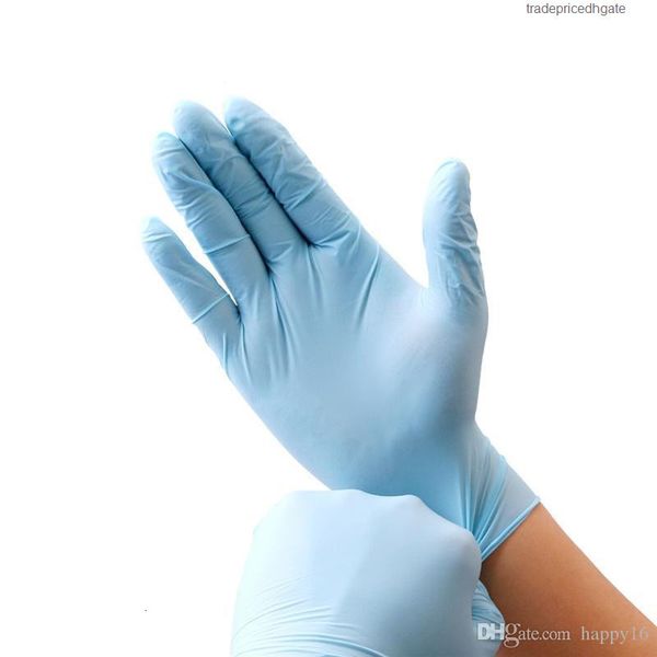 

factoryn4h6white blue grade 50 food and waterproof paris/lot allergy safety work nitrile disposable glove