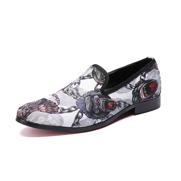 

new spring summer pointed embroidery shoes fashion personality british style men's shoes, Black