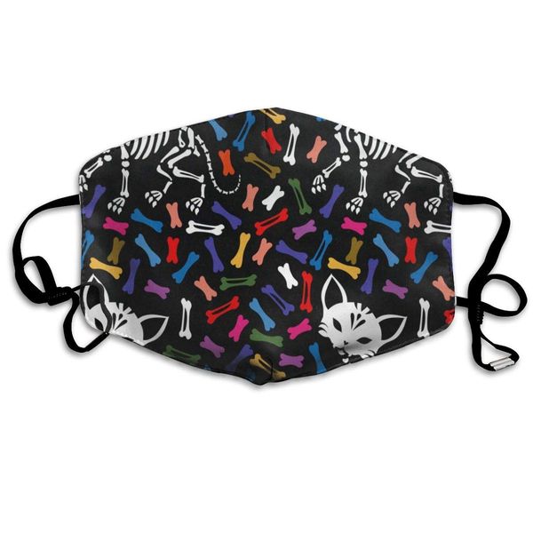 

face mask lovely skeleton cat bones marvellous cycling half face earloop dust mask for women