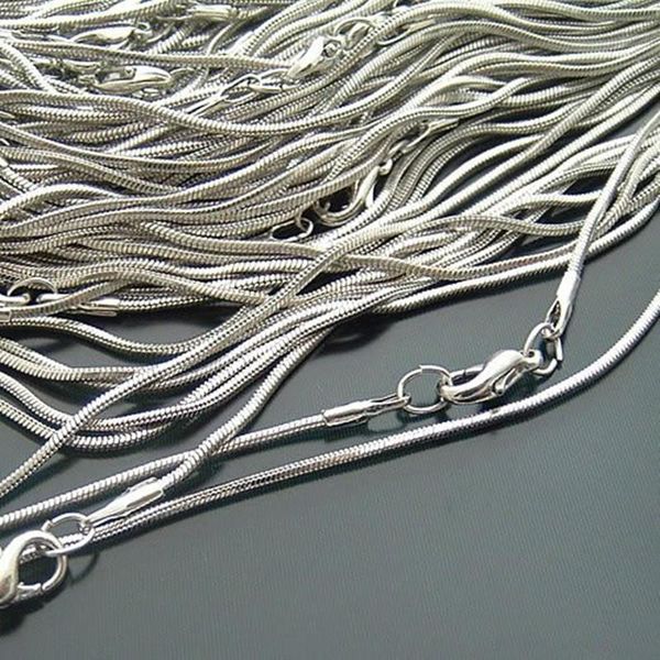

16"(40cm) gold/silver plated round snake chain necklaces chains jewellery making, Golden;silver