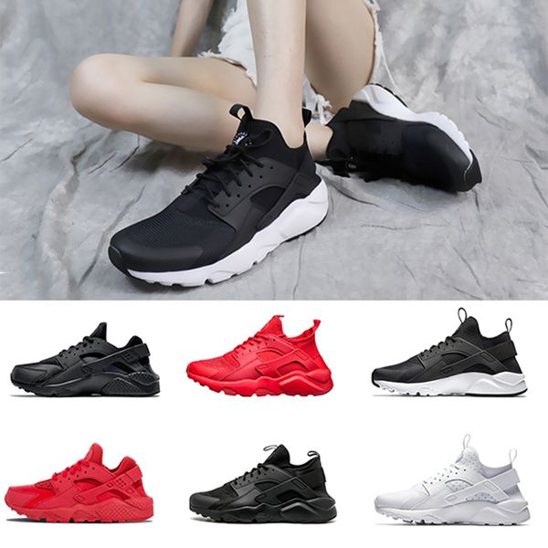 

2020 huarache 1.0 4.0 men women stripe red black white rose gold women designer shoes huaraches ultra reflect sport sneakers