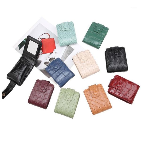 

new arrival cosmetic bag leather lipstick bag case crocodile pattern jewelry fashion ladies girls small makeup bags1