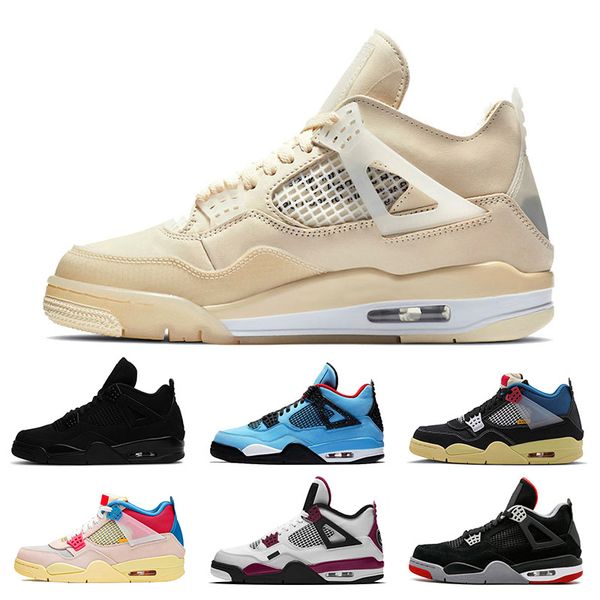 

starfish fire red guava ice 4 jumpman 4s men women basketball shoes black cat psgs trainers men sports sneakers