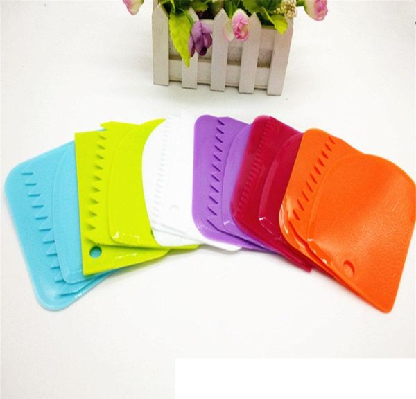 

plastic fondant knife cake tools decorating tool plain spatulas edge cutters icing jagged scraper pastry smooth dough baking sqcld