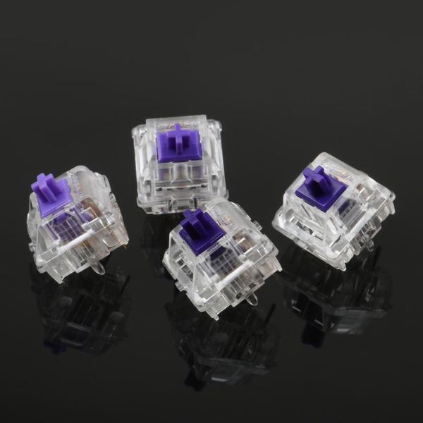 

keyboards zealio switches (tactile) v2 purple custom 62g 65g 67g 78g transparent shell for mechanical keyboard