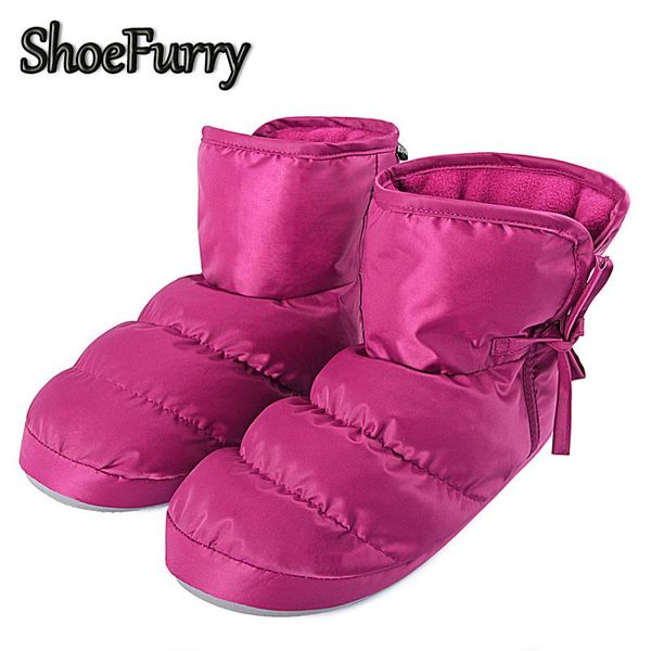 

shoefurry winter shoes woman cotton-padded snow boots men women non-slip warm shoes plush boots big size lady flats, Black