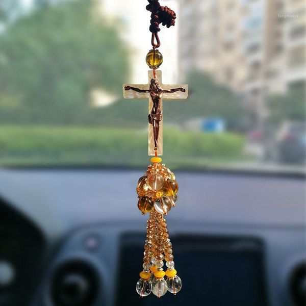 

cross car accessories car brooches vehicle-mounted crosses pendant accessories hanging ornaments1