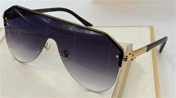 

new fashion design sunglasses z1121 pilot half-frame one-piece lens simple popular style outdoor uv400 glasses glasses, White;black