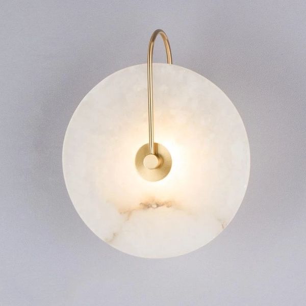 

zerouno modern sconce lamp wall light marble lampshade led lighting fixture for home decor bedroom lamps black copper lampadas q1127