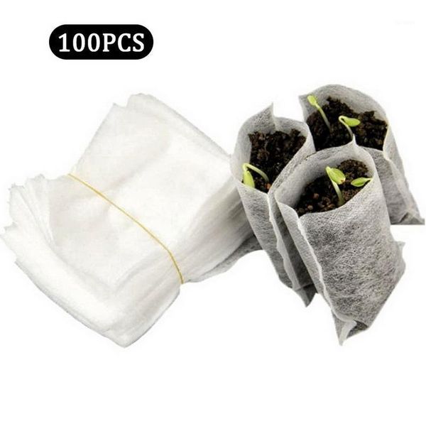 Vasi per fioriere Borse per coltivazioni di piante Borsa per vivaio in tessuto non tessuto biodegradabile per piantine Eco-Friendly per giardino