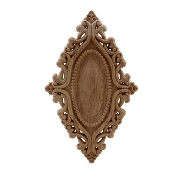 

vzlx rubber wood carved corner onlay applique exquisite unpainted vintage home decoration accessories figurine wooden letters