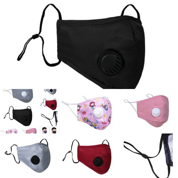 

designer dustproof mouth er mask face pm2.5 anti-l washable reusable ice silk cotton masks tools#aq995 12