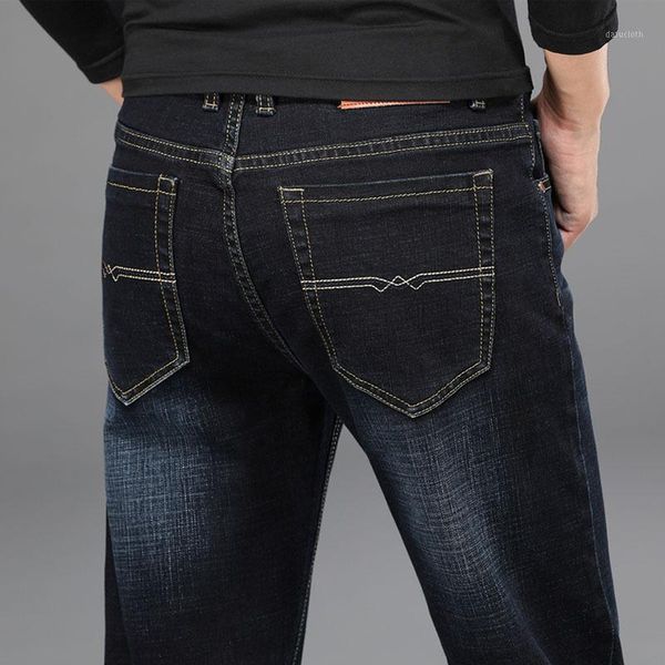 

2020 blue stretch denim pants spring and autumn new mens jeans large size 28-40 fashion smart casual jeans men business trousers1