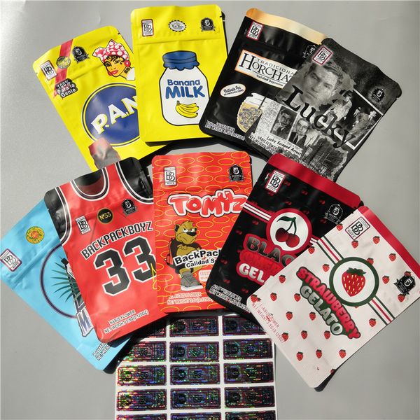

new backpackboyz 33 3.5g mylar bags resealable smell proof bags baggies biscotti gelato 41 guarana scotti pippen zerbert gelatti