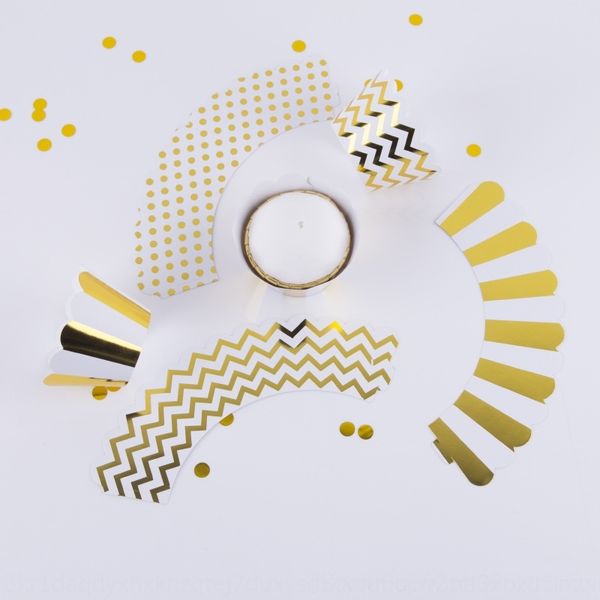 

idcbx edge decorative polka stripe dot wavy pattern flashing accessory cake gilding private paper cup cake stripe accessories utehv