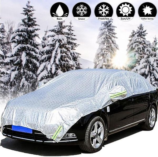 

5*2.3m car cover sun protection cover car reflector dust rain snow uv protective suv sedan hatchback effectively1