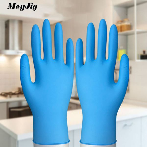 

factorym68s100pcs disposable dishwashing kitchen cleaning products latex rubber gloves universal left and right hand 201
