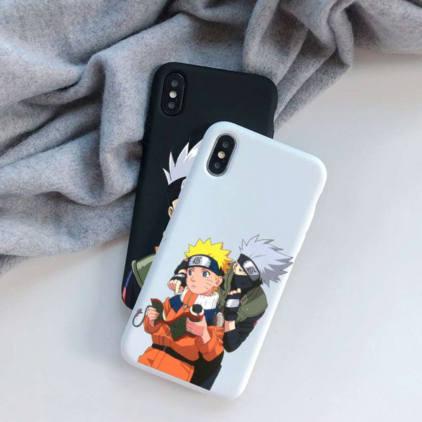 

uzumaki soft silicon mobile phone cover, vip, animation shell fashion, naruto sasuke, kakashi, black, tpu, 6, 6s, 7, 8plus, 11