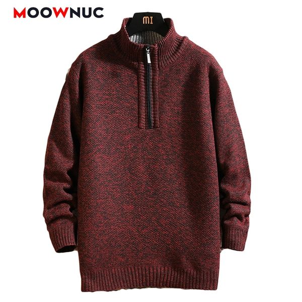 

men's fashion sweaters casual cardigan coat thick hombre streetwear solid slim classic keep warm male spring autumn moownuc 201022, White;black